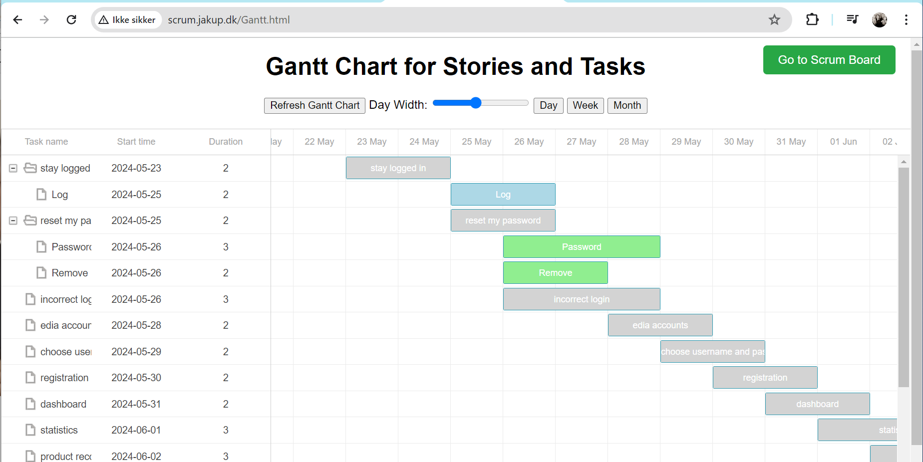 scrum.jakup.dk screenshot
